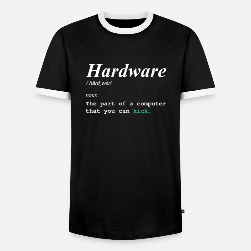 Programmer Coder Software Developer - Men's Ringer Shirt - black/white
