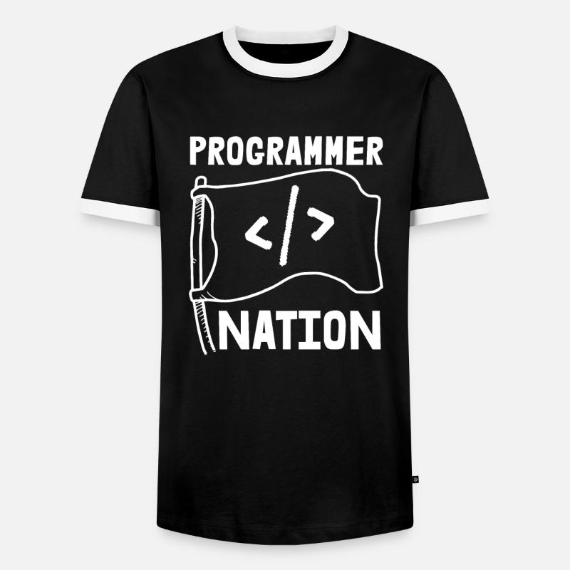Programmierer Coder Software Entwickler - Männer Kontrast-T-Shirt - Schwarz/Weiß