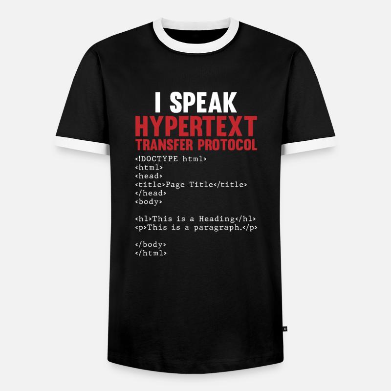 Programmer Coder Software Developer - Men's Ringer Shirt - black/white