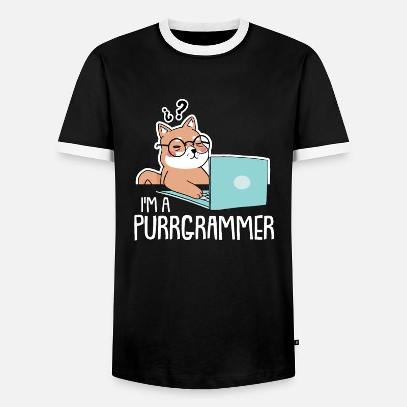 Programmierer Coder Software Entwickler - Männer Kontrast-T-Shirt - Schwarz/Weiß
