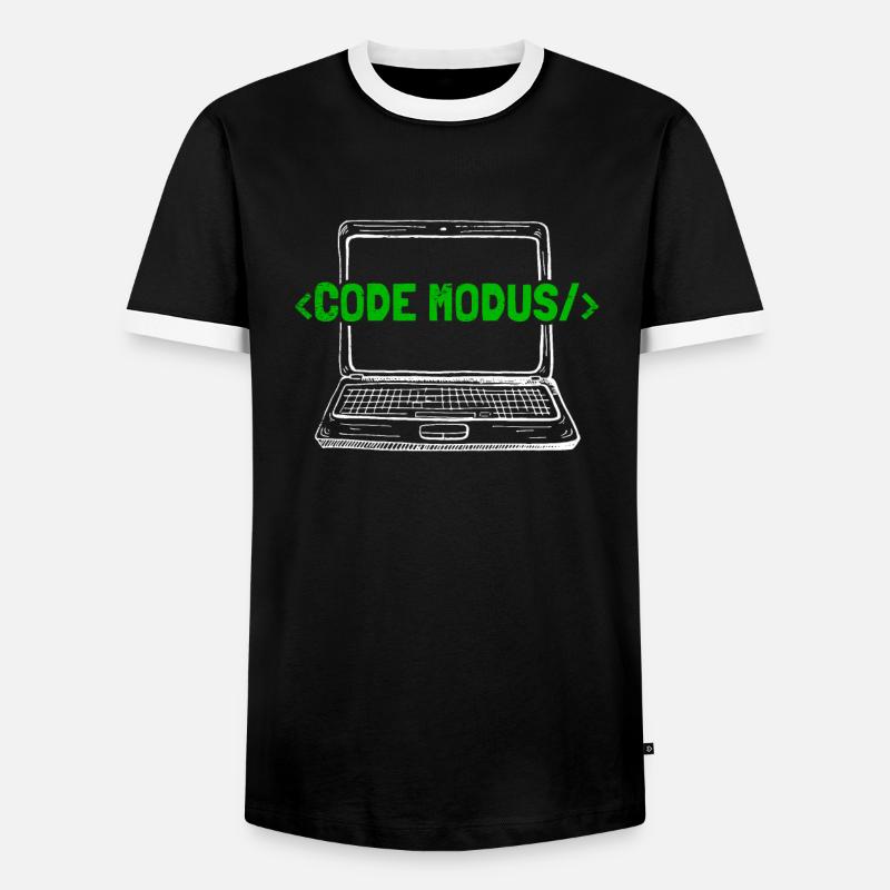 Programmierer Coder Software Entwickler - Männer Kontrast-T-Shirt - Schwarz/Weiß