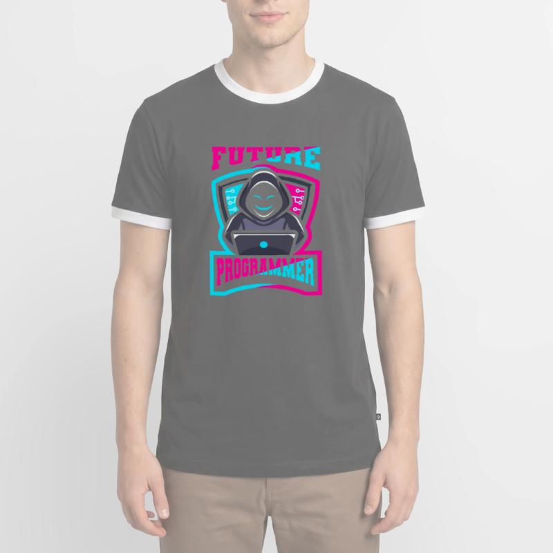 Programmierer Coder Software Entwickler Männer Kontrast-T-Shirt