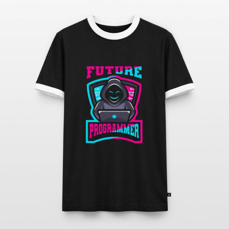 Programmierer Coder Software Entwickler Männer Kontrast-T-Shirt