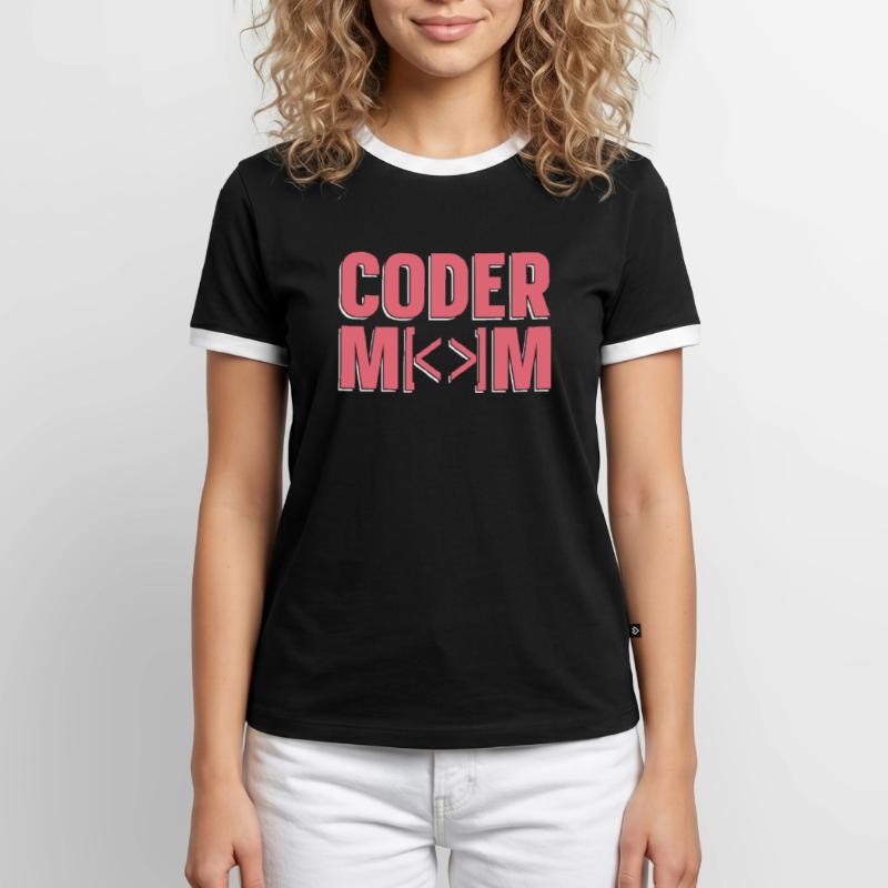 Programmierer Coder Software Entwickler Männer Kontrast-T-Shirt