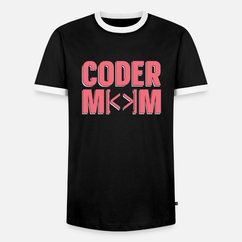 Programmer Coder Software Developer - Men's Ringer Shirt - black/white