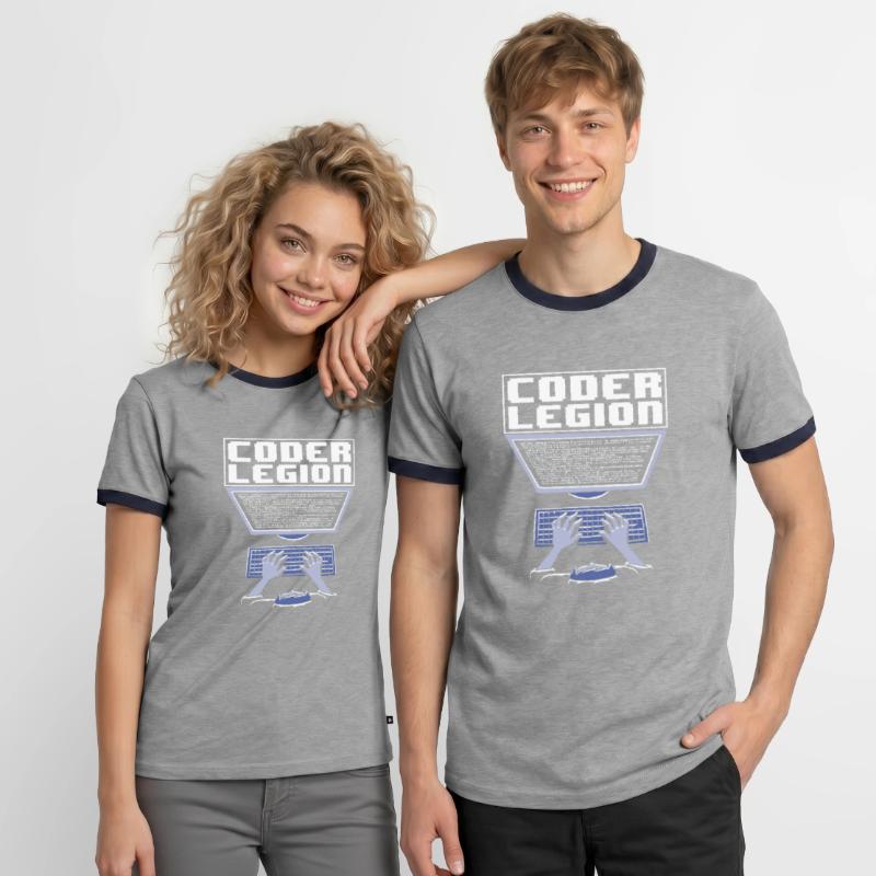 Programmierer Coder Software Entwickler Männer Kontrast-T-Shirt
