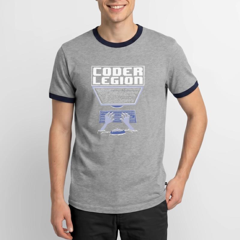 Programmierer Coder Software Entwickler Männer Kontrast-T-Shirt