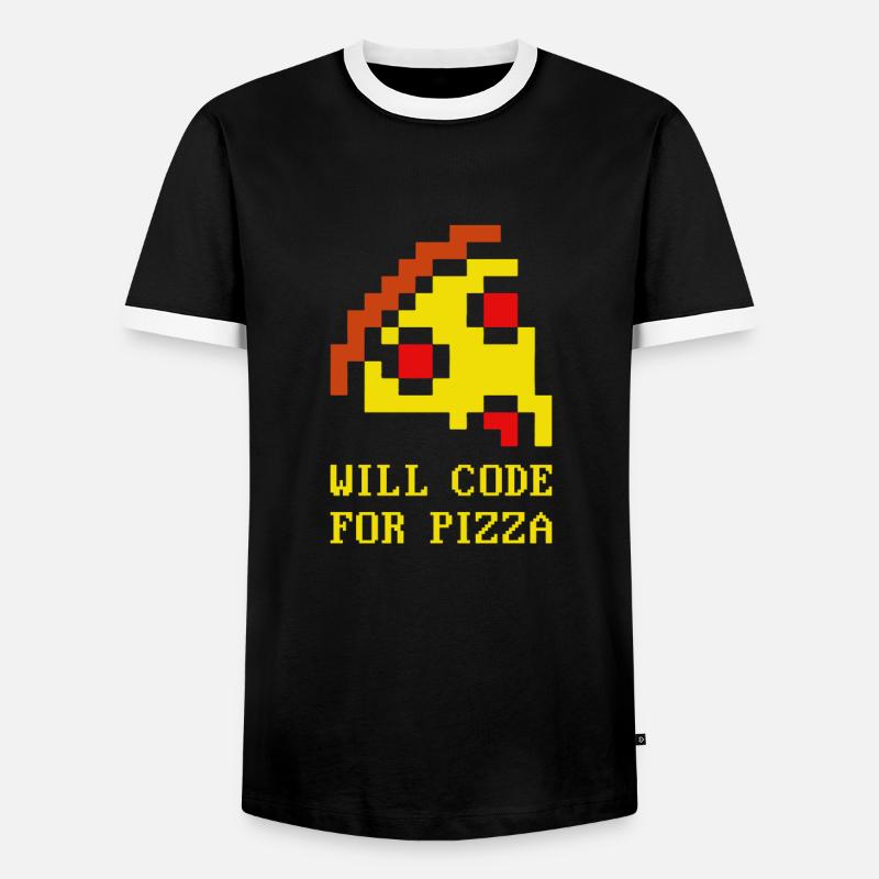 Programmeur Coder Développeur de logiciels - T-shirt contrasté Homme - noir/blanc