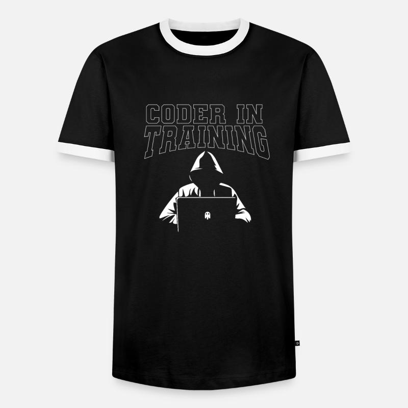 Programmer Coder Software Developer - Men's Ringer Shirt - black/white