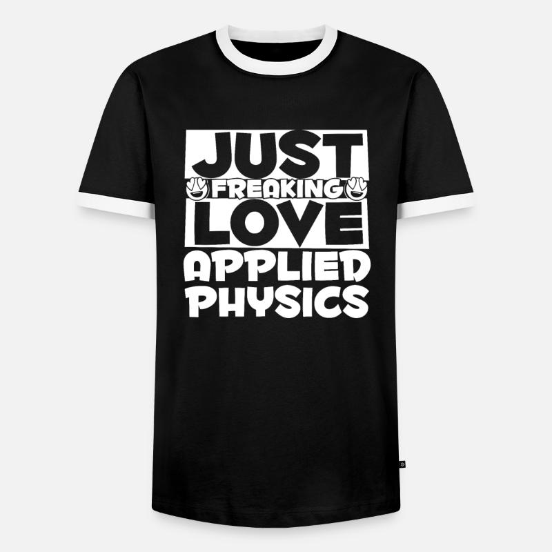 Physics Physicist - Men's Ringer Shirt - black/white
