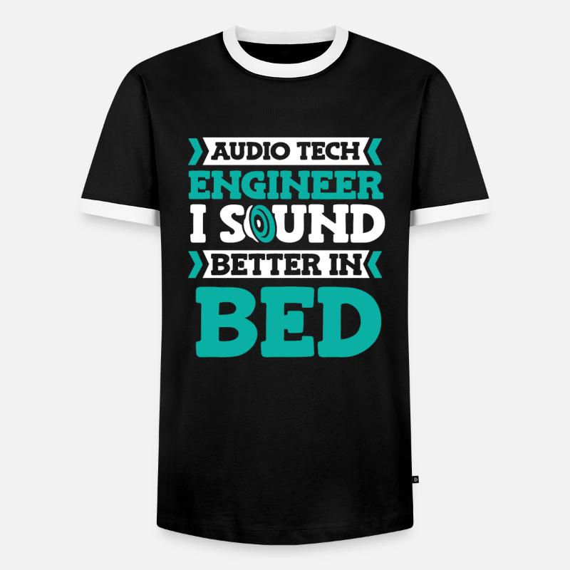 Tontechniker Sound Audio Engineer - Männer Kontrast-T-Shirt - Schwarz/Weiß