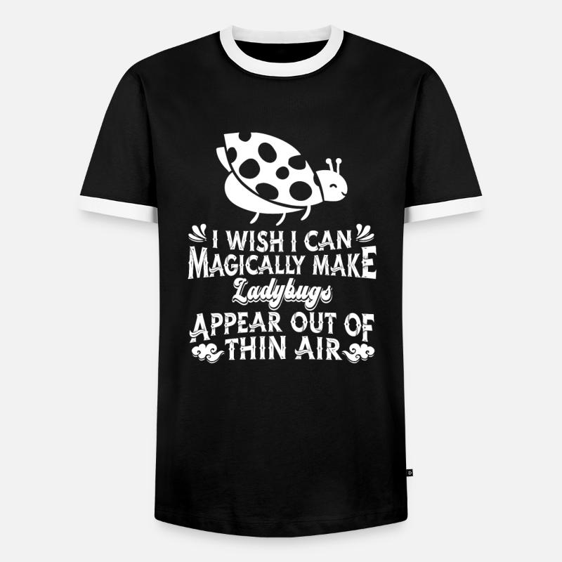 Marienkäfer Modschegiebchen Mariechenkäfer - Männer Kontrast-T-Shirt - Schwarz/Weiß