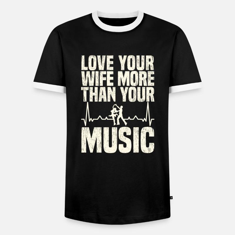 Tontechniker Toningenieur Tontechniker Ehemann - Männer Kontrast-T-Shirt - Schwarz/Weiß