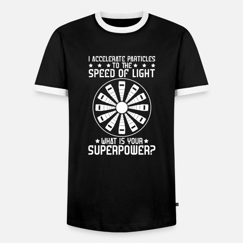 Physics Phyiker Applied Physics - Men's Ringer Shirt - black/white