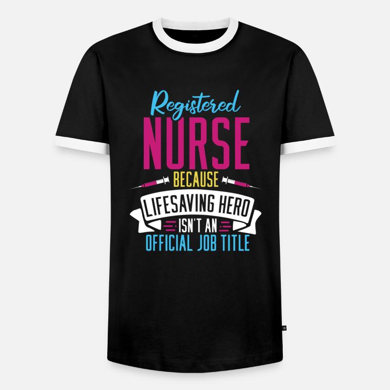 Krankenschwester - Männer Kontrast-T-Shirt - Schwarz/Weiß