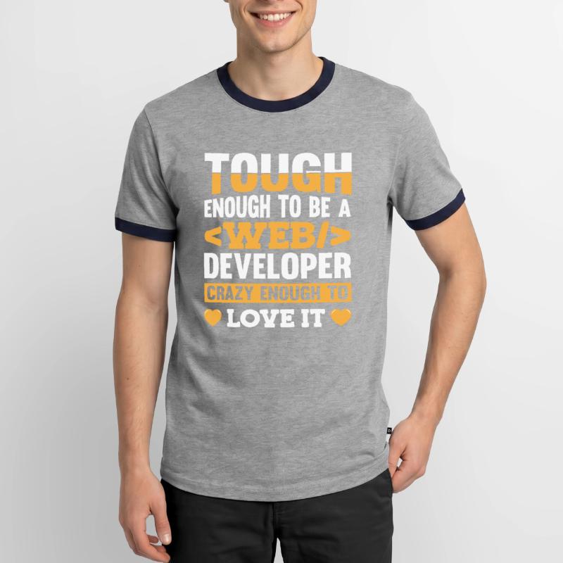Web Developer Webdeveloper Web Developer Men's Ringer Shirt