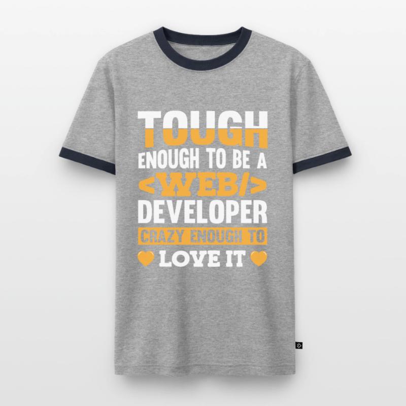 Web Developer Webdeveloper Web Developer Men's Ringer Shirt