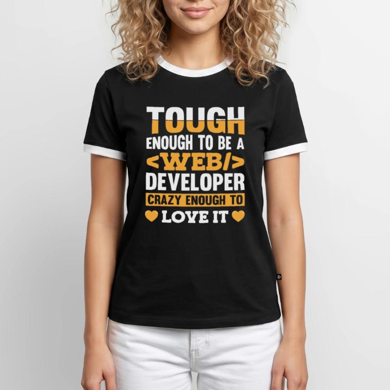 Web Developer Webdeveloper Web Developer Men's Ringer Shirt