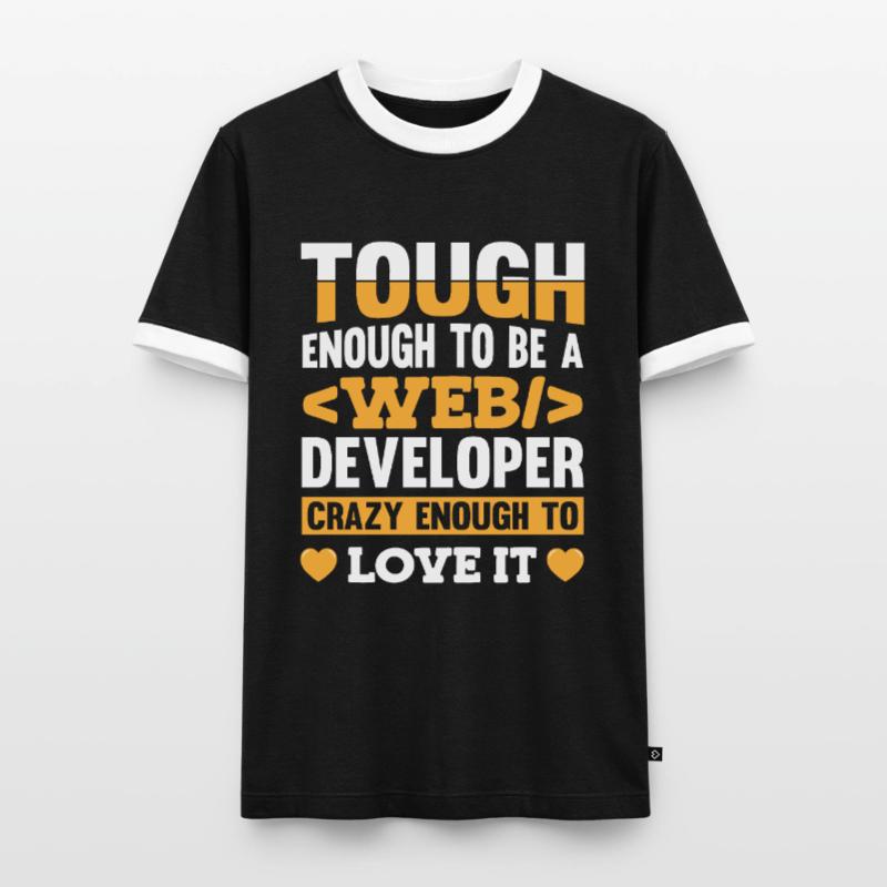 Web Developer Webdeveloper Web Developer Men's Ringer Shirt