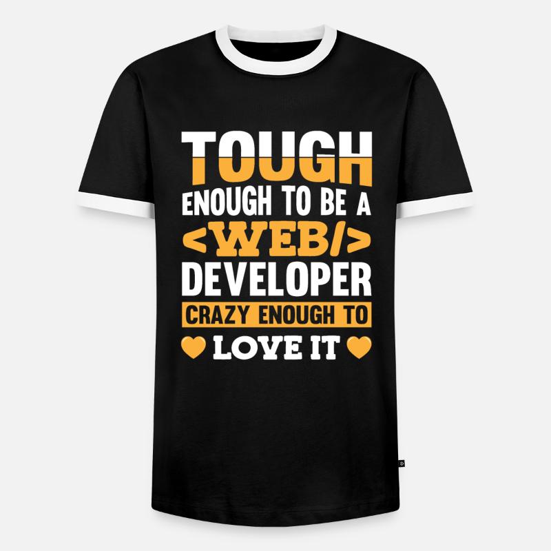 Web Entwickler Webdeveloper Web-Entwickler - Männer Kontrast-T-Shirt - Schwarz/Weiß