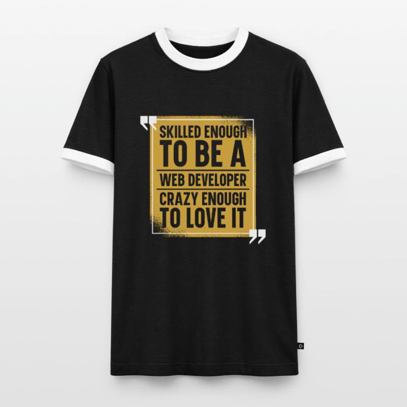 Web Developer Webdeveloper Web Developer Men's Ringer Shirt