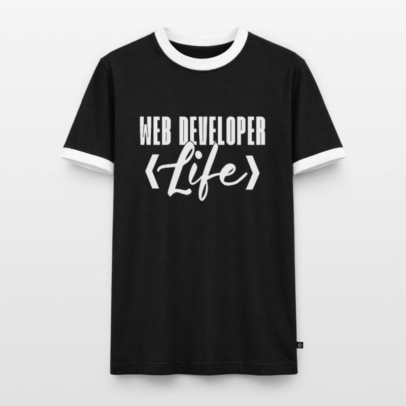 Web Developer Webdeveloper Web Developer Men's Ringer Shirt