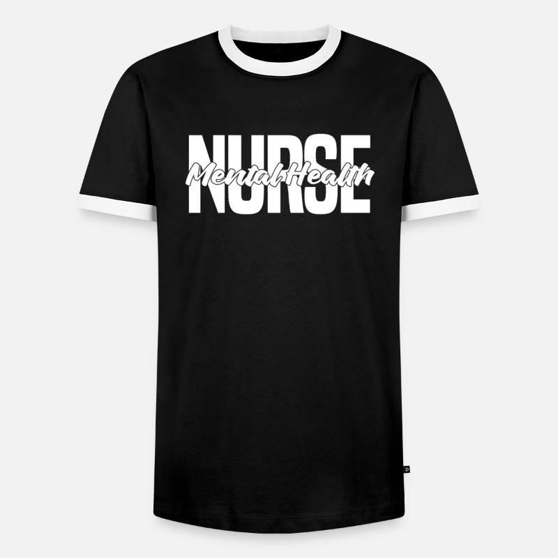 Krankenschwester - Männer Kontrast-T-Shirt - Schwarz/Weiß