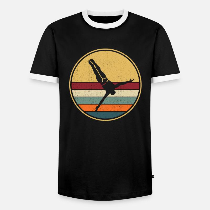 Diving Divers - Men's Ringer Shirt - black/white