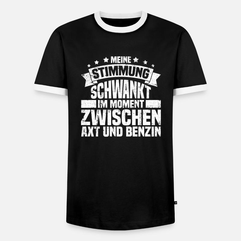 Schwarzer Humor Ironie - Männer Kontrast-T-Shirt - Schwarz/Weiß
