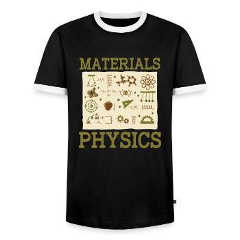Physique Phyiker Physique appliquée - T-shirt contrasté Homme - noir/blanc - Devant - AI Model Female 172 light (172cm) & AI Model Male 178 light (178cm)