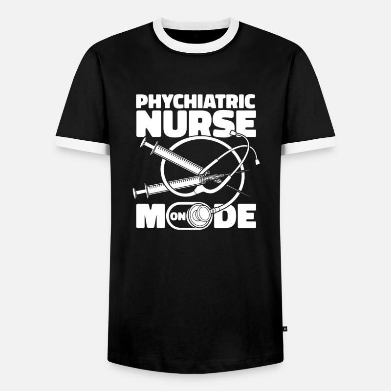 Krankenschwester - Männer Kontrast-T-Shirt - Schwarz/Weiß