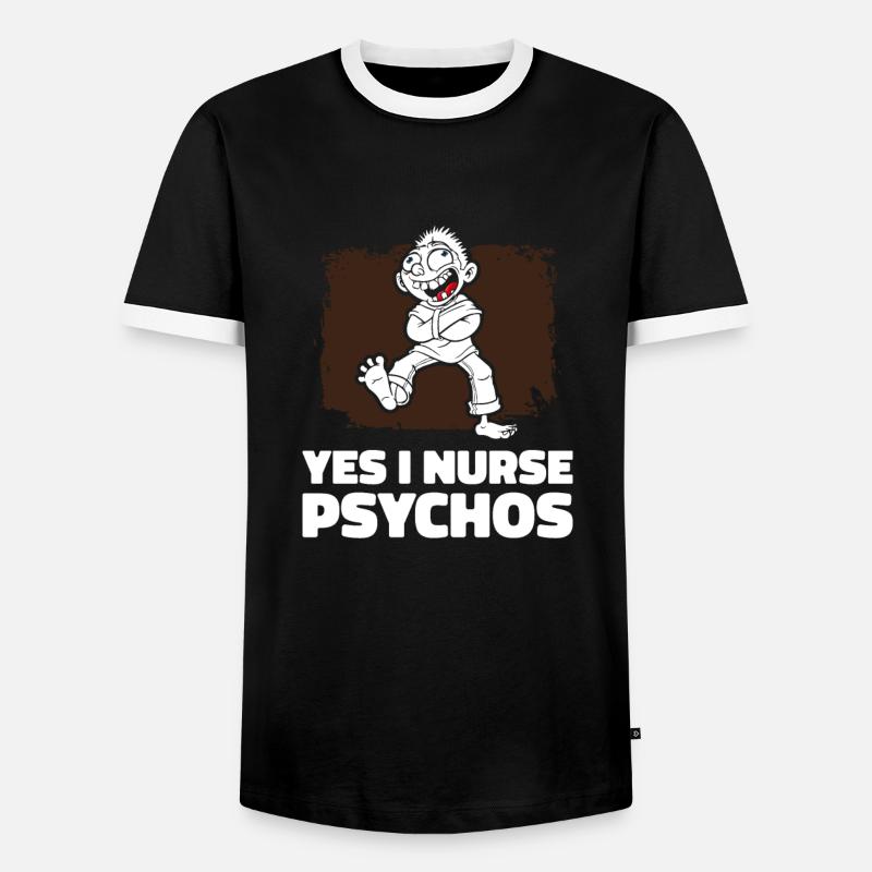 Krankenschwester - Männer Kontrast-T-Shirt - Schwarz/Weiß