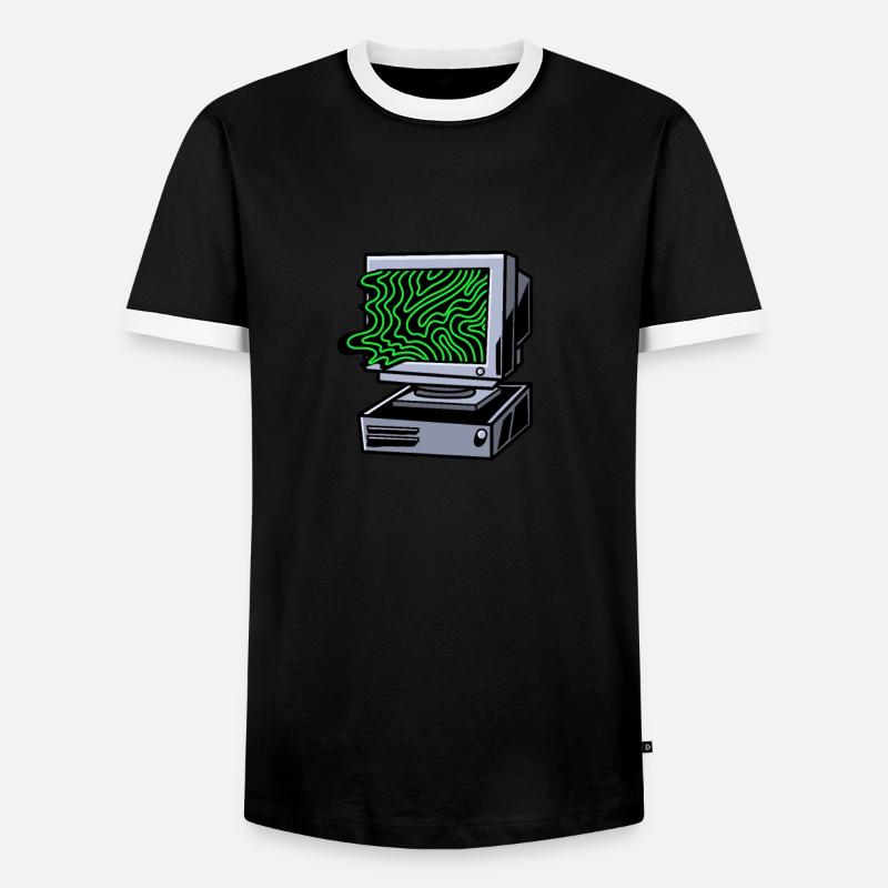 Developer Coder Programmer - Men's Ringer Shirt - black/white