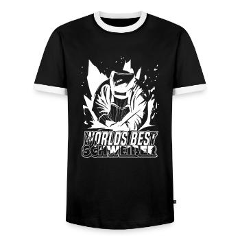 Schmied Metallbauer Schlosser - Männer Kontrast-T-Shirt - Schwarz/Weiß - Vorne - AI Model Female 172 light (172cm) & AI Model Male 178 light (178cm)