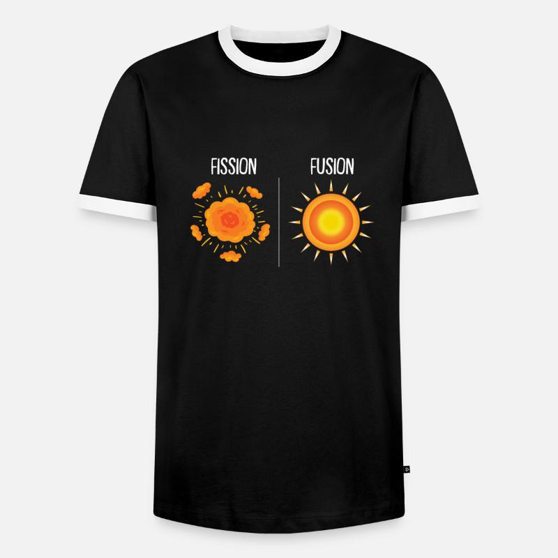 Physics Phyiker Nuclear Physics - Men's Ringer Shirt - black/white