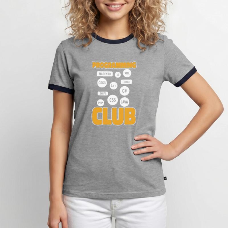 Association des programmeurs de développeurs codeurs T-shirt contrasté Homme