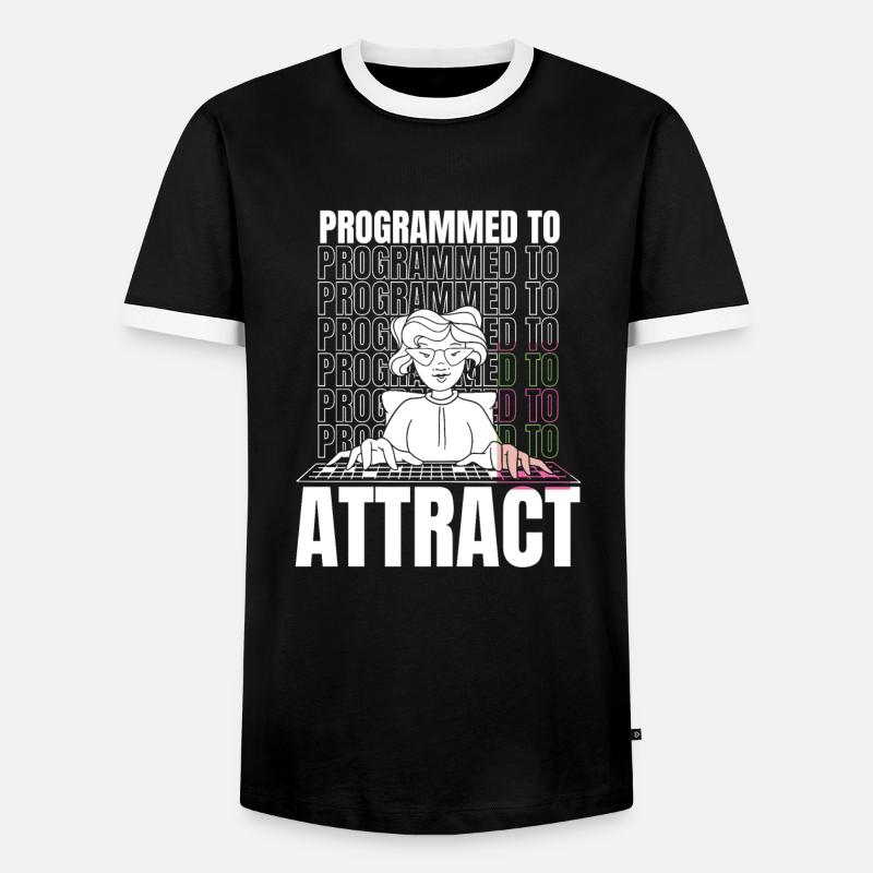 Developer Coder Programmer Funny - Men's Ringer Shirt - black/white