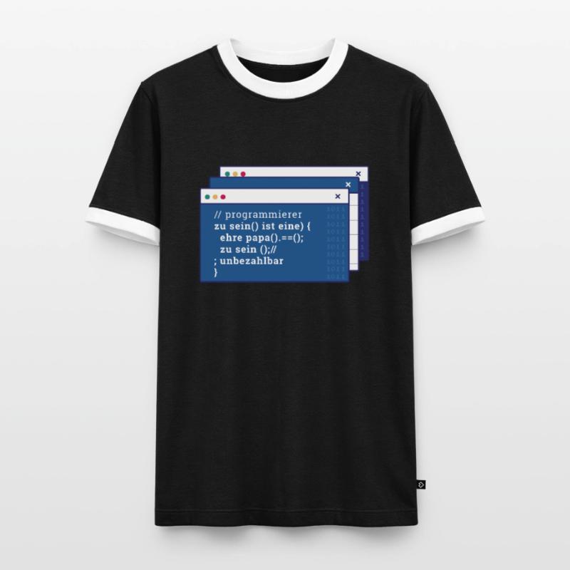 Développeur Coder Programmeur Père T-shirt contrasté Homme
