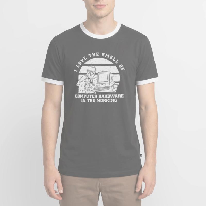 Developer Coder Programmer Computer T-shirt contrasté Homme