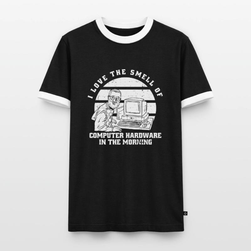 Developer Coder Programmer Computer T-shirt contrasté Homme