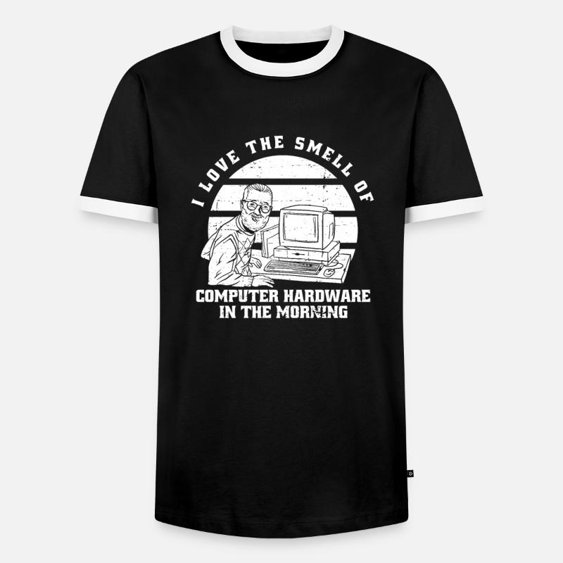 Entwickler Coder Programmierer Computer - Männer Kontrast-T-Shirt - Schwarz/Weiß