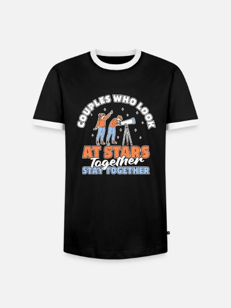 Astrologie Astrologe Paar - Männer Kontrast-T-Shirt - Schwarz/Weiß