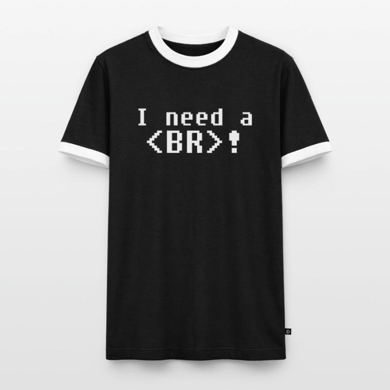 Developer Coder Programmer Funny Coding Men's Ringer Shirt