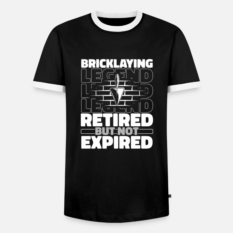 Bricklayer pensioners - Men's Ringer Shirt - black/white