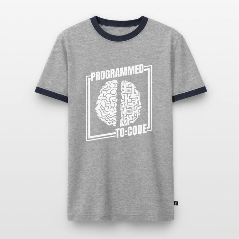 Développeur Coder Programmeur Drôle T-shirt contrasté Homme