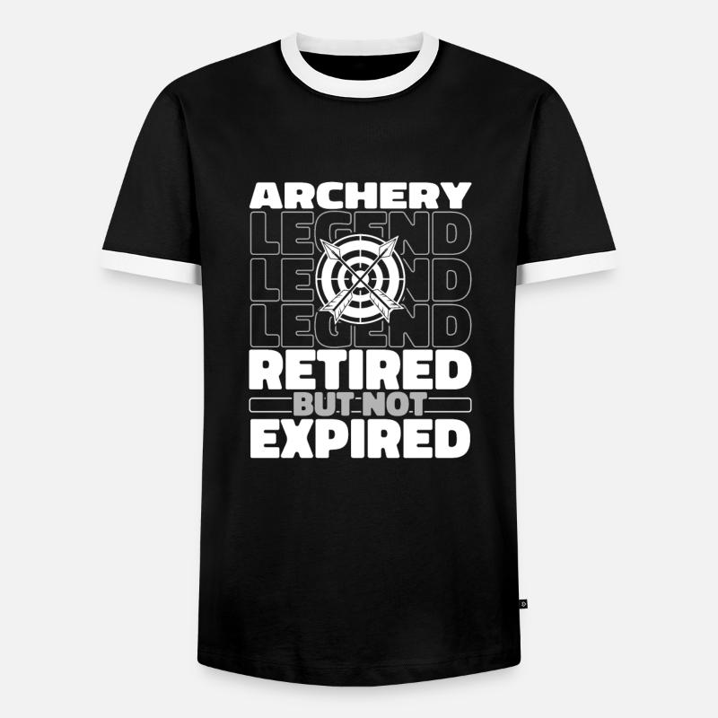 Archery Archery Archer - Men's Ringer Shirt - black/white