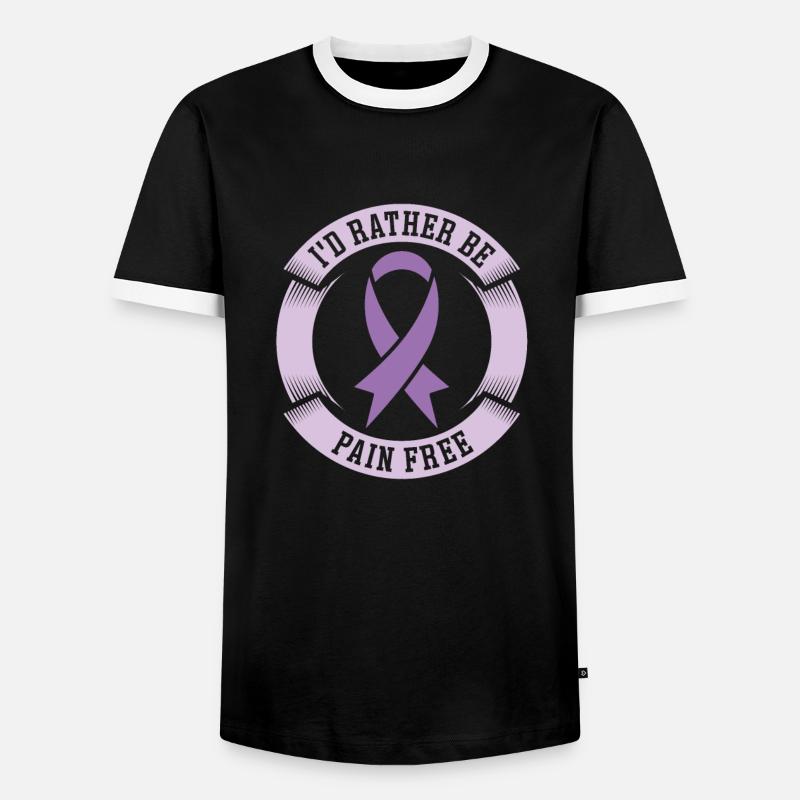 Fibromyalgie Rheuma - Männer Kontrast-T-Shirt - Schwarz/Weiß