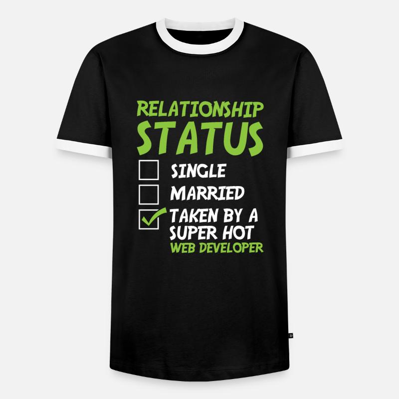 Web Developer Web Developer Funny - Men's Ringer Shirt - black/white