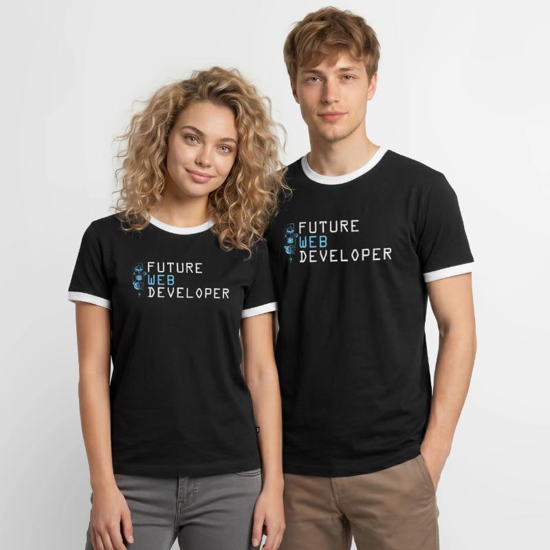 Web Developer Web Developer Men's Ringer Shirt