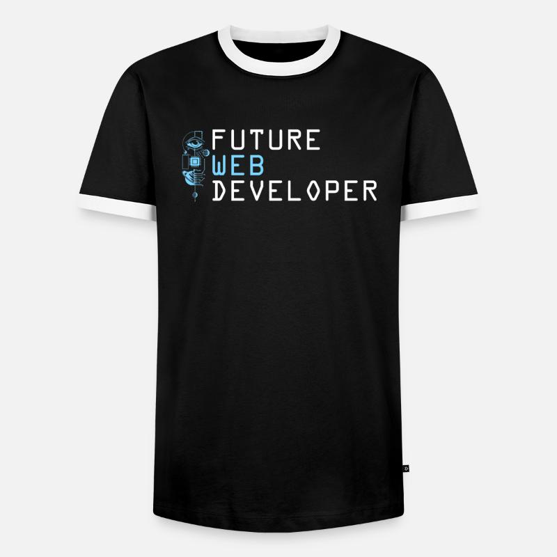 Web Developer Web Developer - Men's Ringer Shirt - black/white